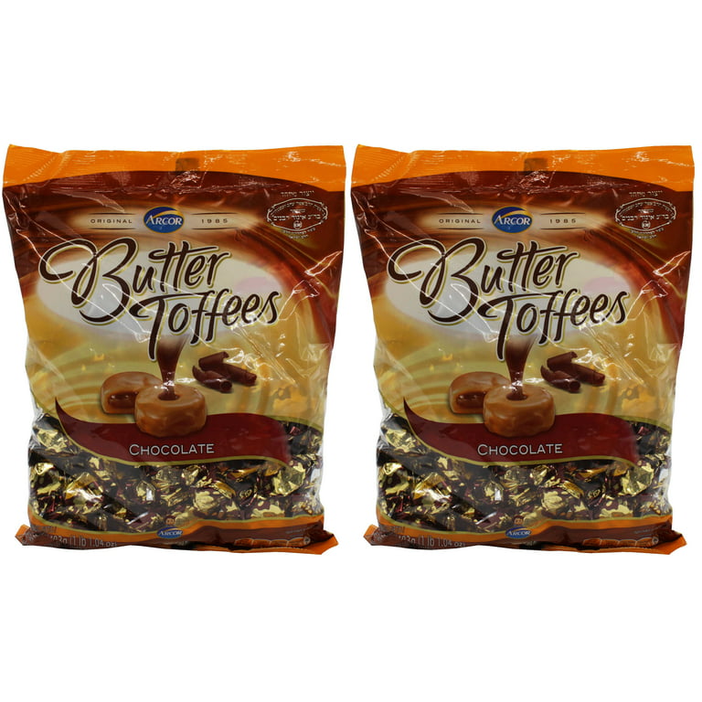 Arcor Butter Chocolate Kosher Toffee Dairy - Large (Pack of 2) 1 lbs 1.04  oz