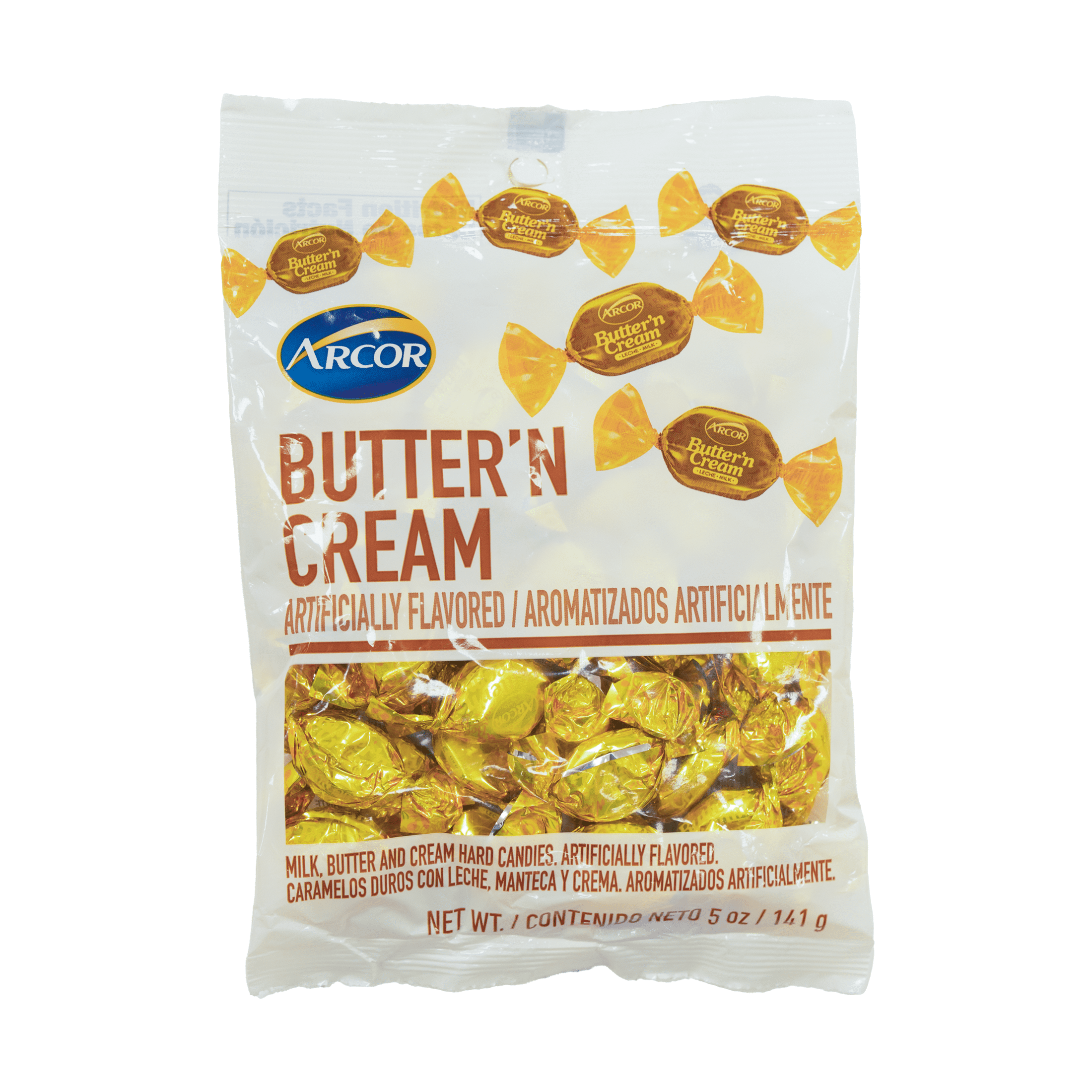 Arcor Butter 'N' Cream Artificially Flavored Hard Candy, 8 oz, Plastic ...