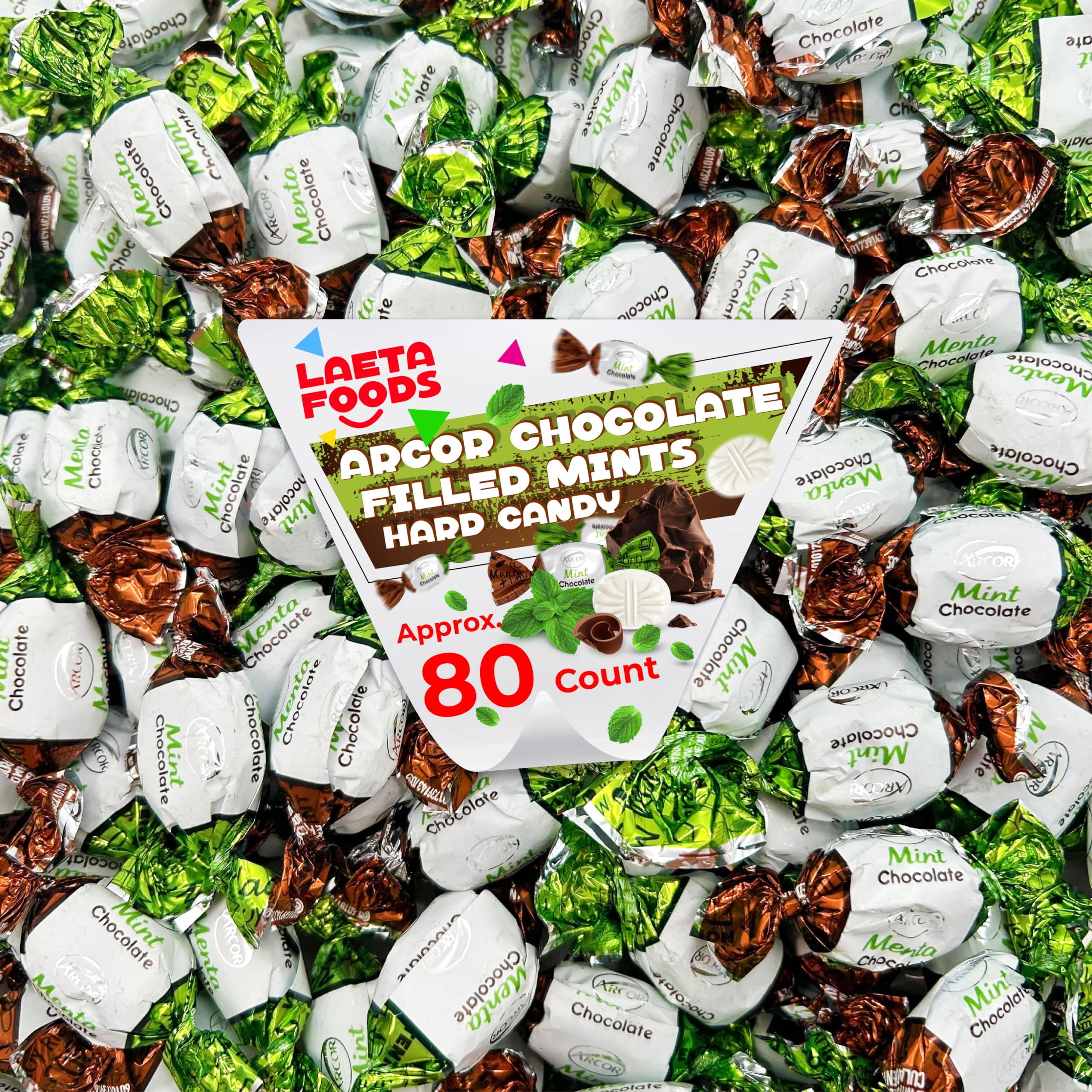 Arcor Chocolate Filled Mints Old Fashioned Hard Candy (1 Pound Bag ...