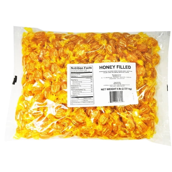 1LB Arcor Honey Filled Hard Candy by Nuts To You | Royal Candy Honey Flavor Filled with Real Honey