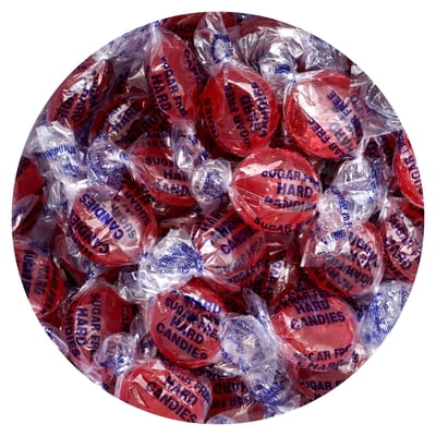 Arcor Sugar Free Cinnamon Hard Candy Discs, 1 Pound Bulk Bag Approx. 70 Pieces, Zero Sugar Cinnamon Candy Individually Wrapped Hard Candy, The Hampton Popcorn & Candy Company