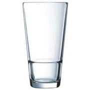 Arcoroc Stack Up Fully Tempered Cooler Beverage Glass, 14 Ounce