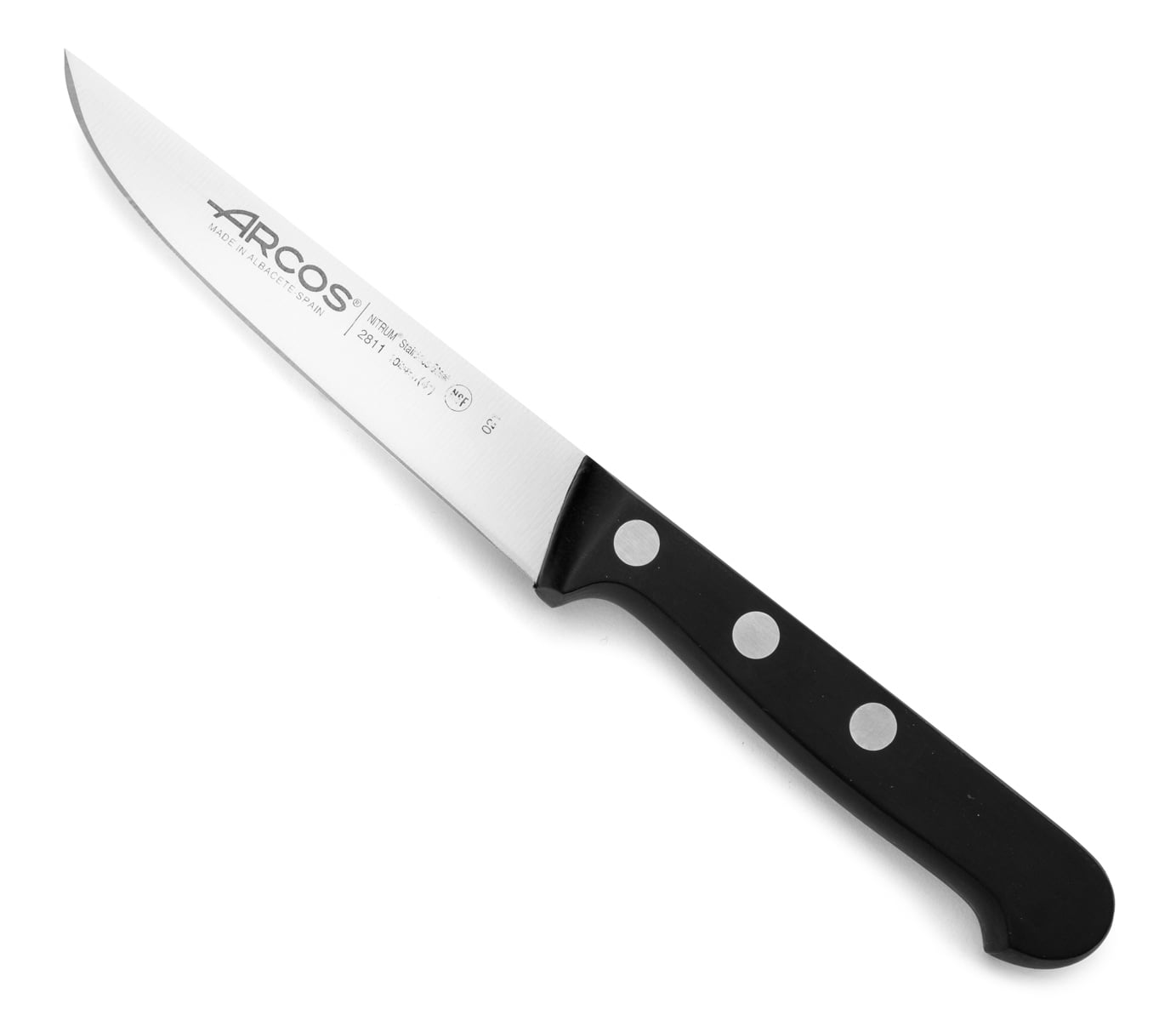 Arcos 4" Vegetable Knife, Stainless Steel, Black - Professional Peeling Tool