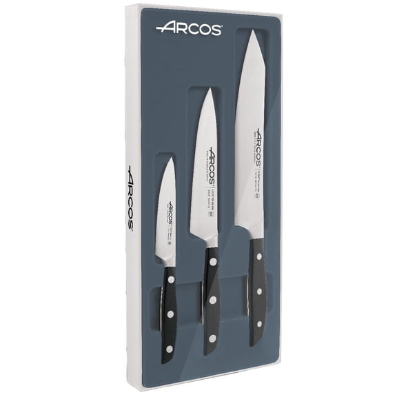 Arcos Forged Kitchen Knife Set 3 Pcs. Starter Set