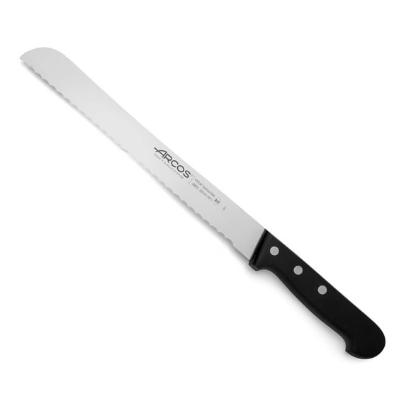 Arcos Universal 10" Nitrum Stainless Steel Bread Knife, 250mm Blade - Black