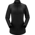 thumbnail image 1 of 144613 Arc'teryx Women's Rho AR Zip Neck Shirt Black Size Small, 1 of 3