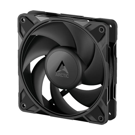 Arctic ACFAN00306A P12 Pro PST 120 mm PWM Fan with Y-Cable Splitter, 600-3000 RPM, Fluid Dynamic Bearing,4-Pin - Black
