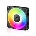 thumbnail image 1 of Arctic ACFAN00309A P12 Pro A-RGB Fan 120 mm PWM w/ Y-Cable Splitter 0 RPM<5% PWM, Fluid Dynamic Bearing RGB, 4-Pin (Black), 1 of 7