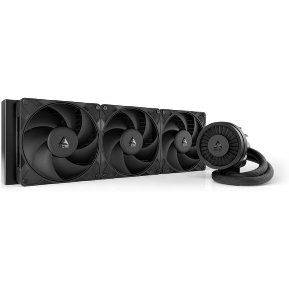 Arctic ACFRE00181A Liquid Freezer III Pro 420 AIO CPU Fans 3 x 140mm Water Cooling, AMD AM5/AM4, Intel LGA1851/1770 - Black