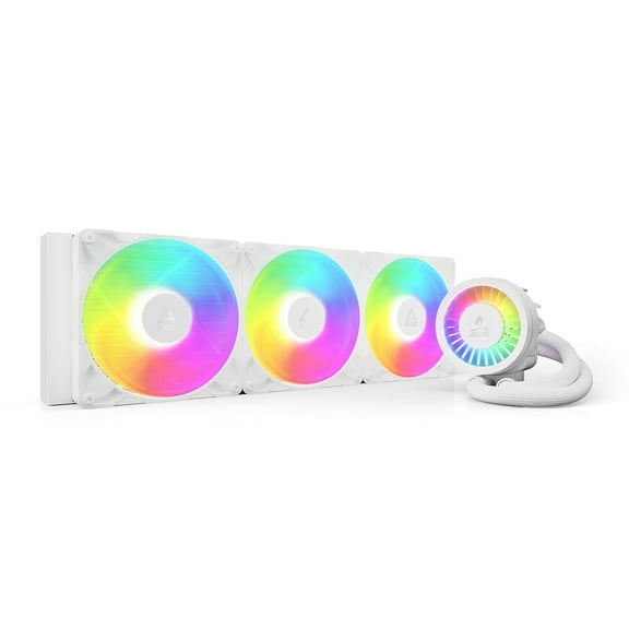 Arctic ACFRE00189A Liquid Freezer III Pro 420 A-RGB CPU Fans 3 x 140mm Water Cooling, AMD AM5/AM4 Intel LGA1851/1770 - White
