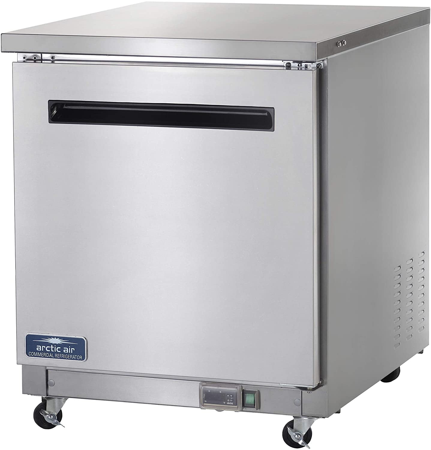 Arctic Air AUC27R 27" Single Door Work Top Undercounter Refrigerator, 6.5 Cubic Feet, Stainless Steel, 115v, Energy Star