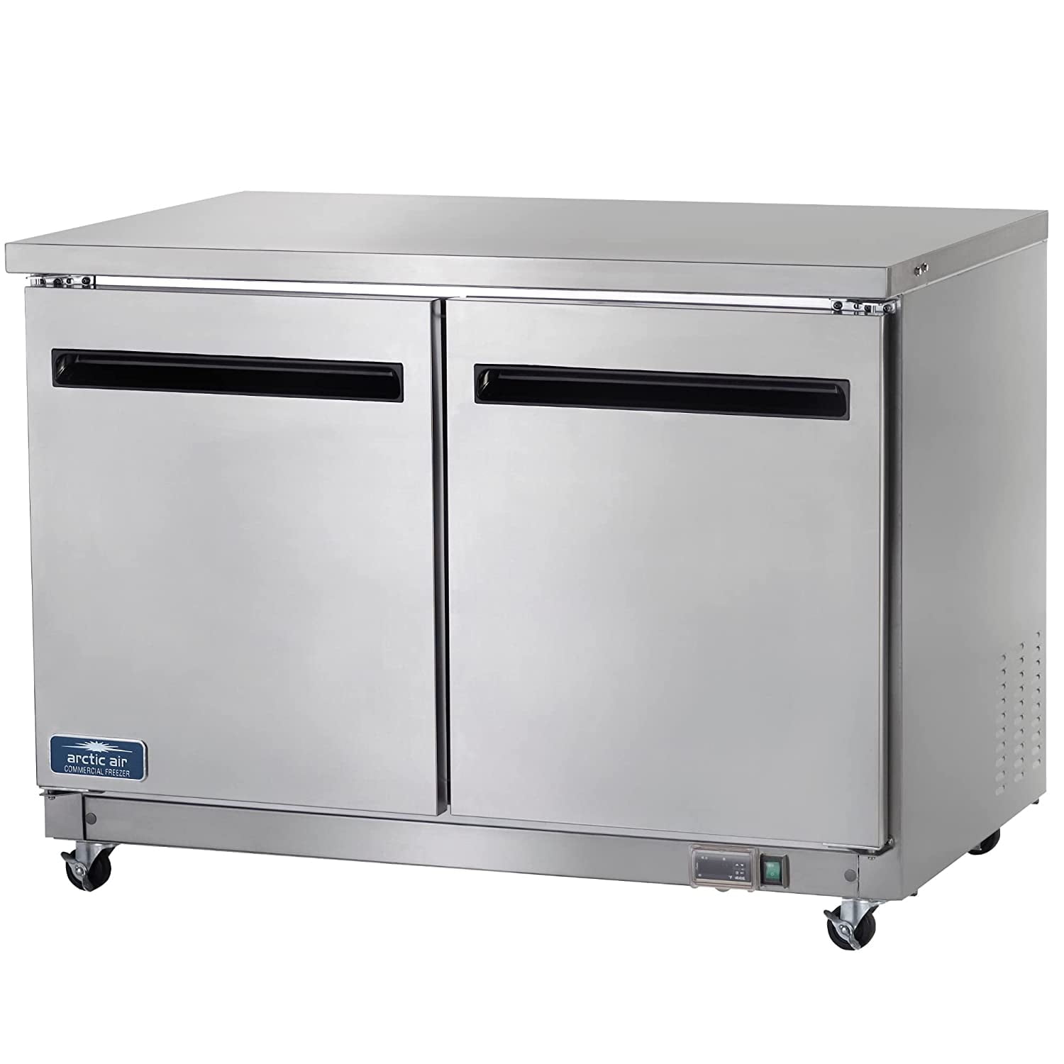 Arctic Air AUC48R 48" Undercounter Worktop Refrigerator - 12 Cubic Feet, 2 Section, 2 Doors, Stainless Steel, 115v