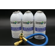 Arctic Air for R12, Refrigerant support, 6 cans and brass charging hose