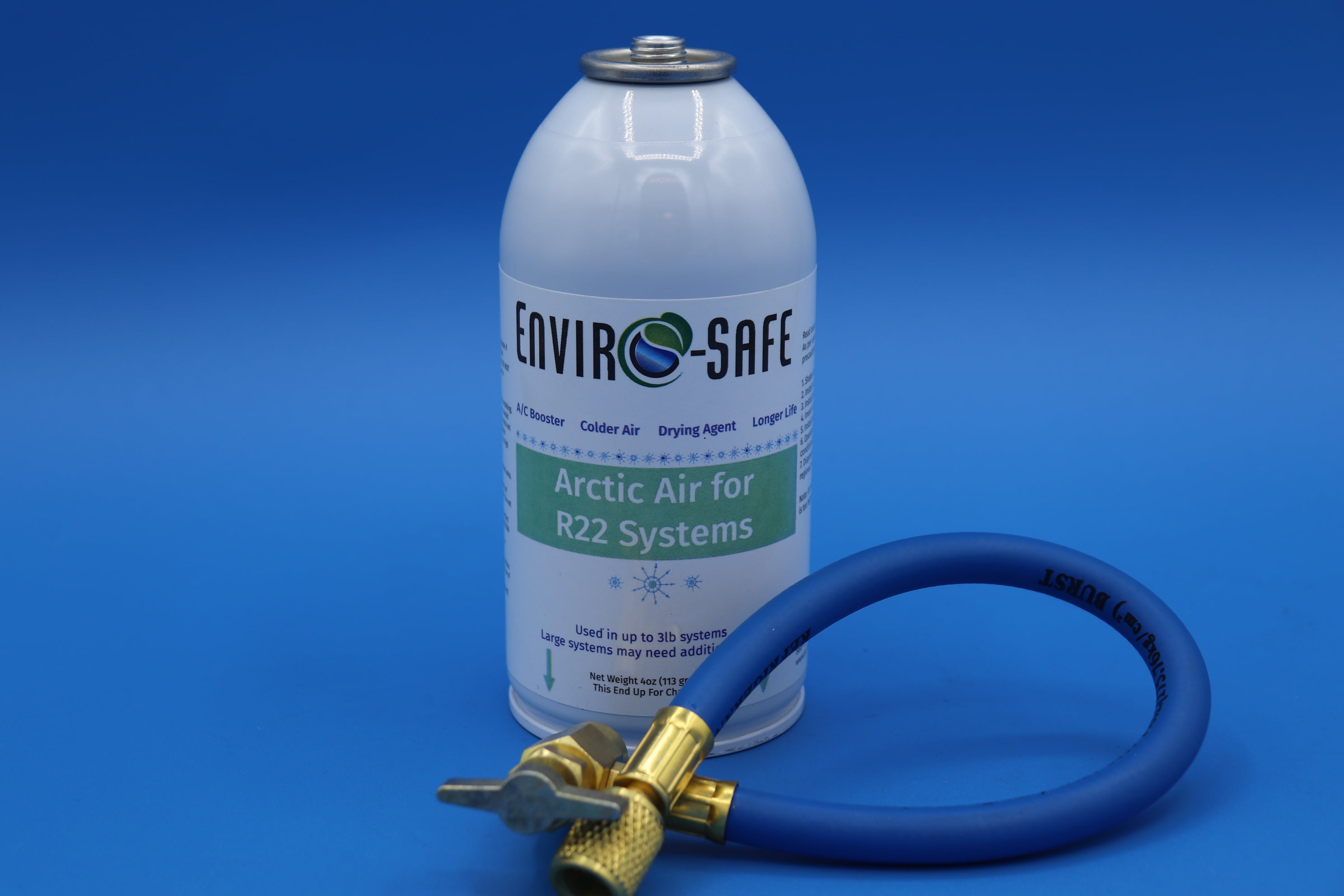 Arctic Air for R22a Systems, 1 Can and Universal Charging Hose, R-22a, R22