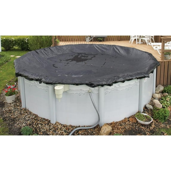 Arctic Armor 18-ft x 34-ft Oval Rugged Mesh Above Ground Pool Winter Cover