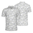 thumbnail image 1 of Arctic Camouflage Polo Shirt for Men Short Sleeve Outdoors Fishing Hunting, 1 of 5