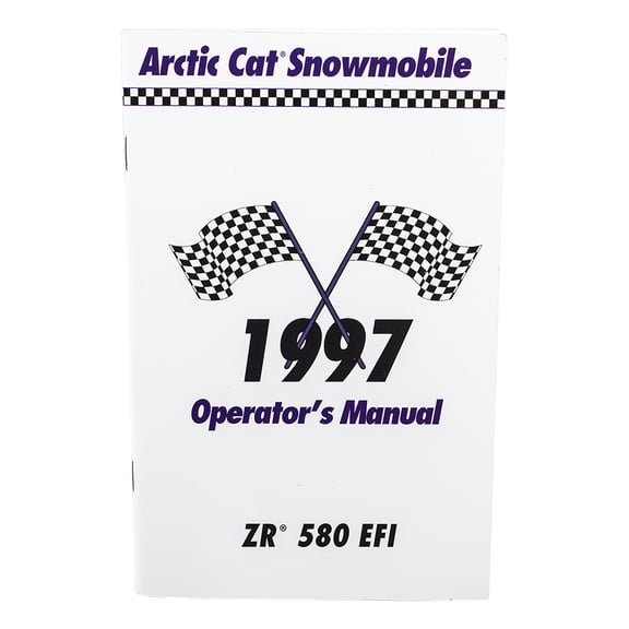 Arctic Cat 2255-509 OEM 1997 ZR 250 EFI Owners Operators Manual Snowmobiles Part #