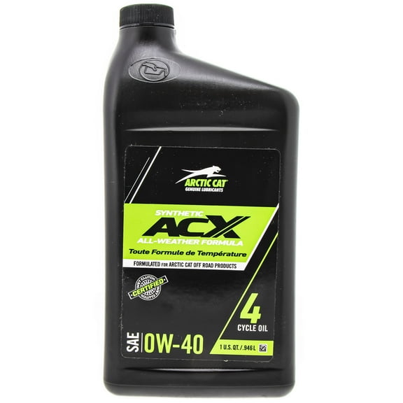 Arctic Cat 2436-858 Synthetic Oil ACX 0W-40,1 Quart