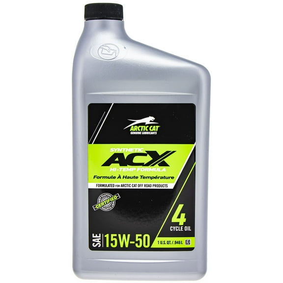 Arctic Cat 2436-860 ACX 15W-50 Full Synthetic 4-Cycle Engine Oil 1 Quart Bottle