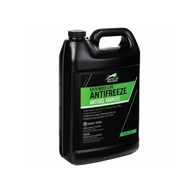 Arctic Cat Extended Life Antifreeze Fluid, 60/40 Mix, 1 Gallon Jug