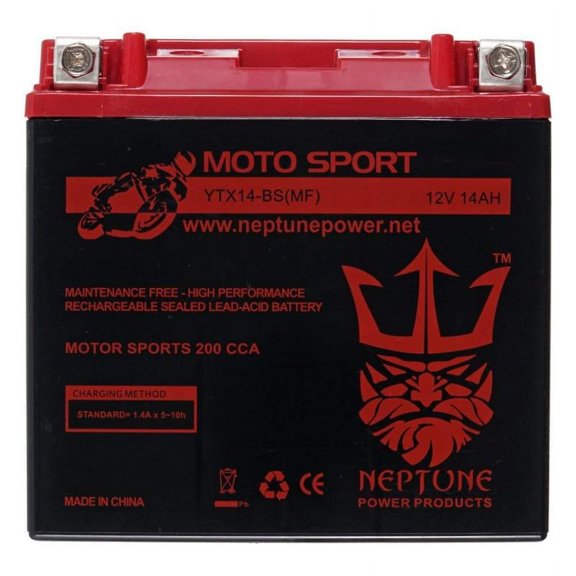 Arctic Cat 340CC BEARCAT 2000 YTX14-BS(MF) SLA Powersport Replacement Snowmobile Battery by Neptune