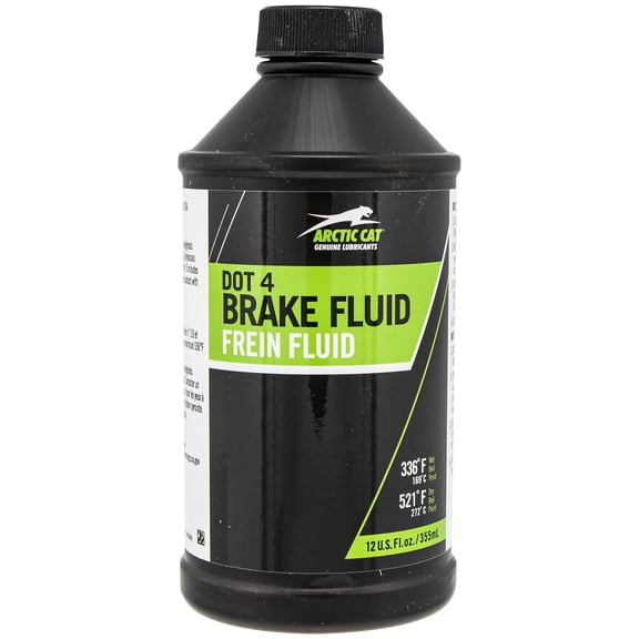 Arctic Cat 5639-848 Premium DOT 4 Brake Fluid 12oz Bottle Snowmobile ATV UTV