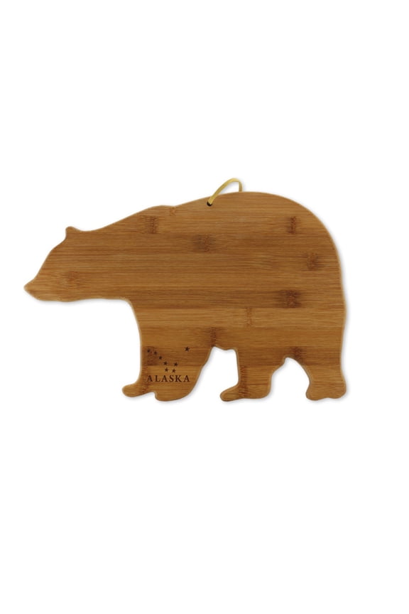 Bamboo Cutting Board Grizzly Bear Shaped