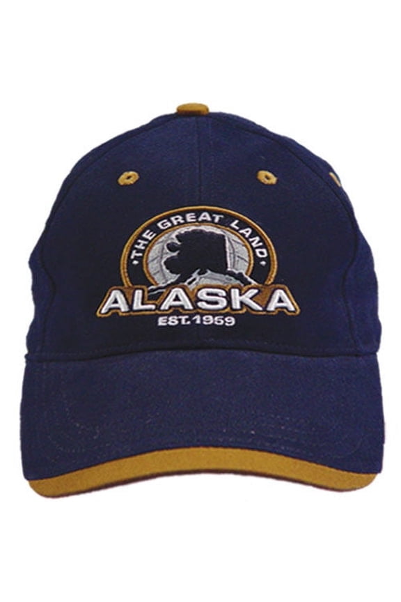 Alaska Map & Globe Cap