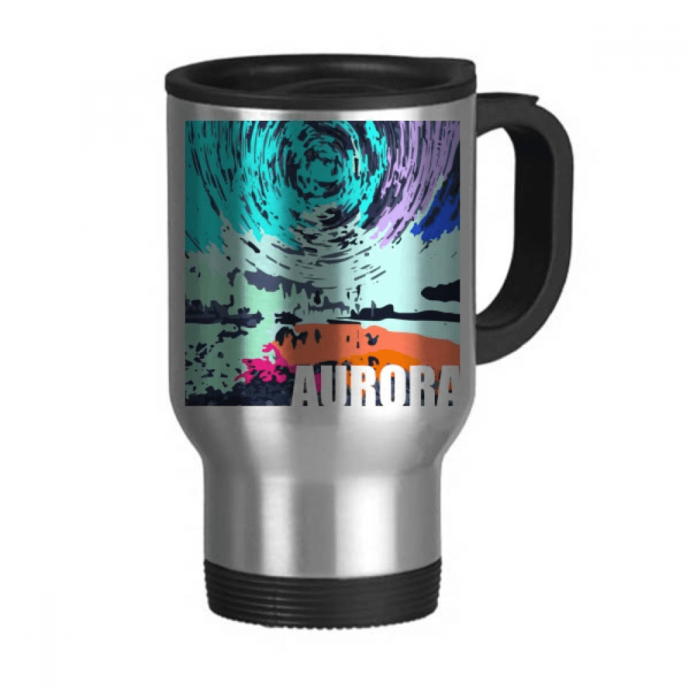 Arctic Circle Arctic Ocean Travel Mug Flip Lid Stainless Steel Cup Car  Tumbler Thermos