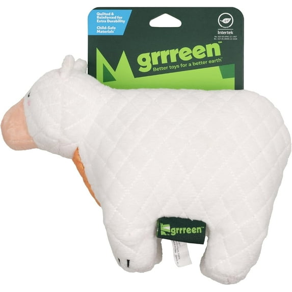 GRRREEN Dog Toys | Plush Stuffed Animal Polar Bear, Jumbo | Eco-Friendly Non Toxic Toys