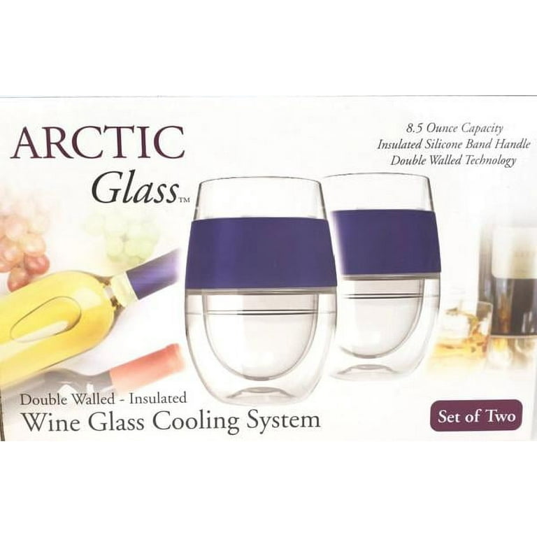 Arctic Double Walled Cooling Wine Glasses Set of 2