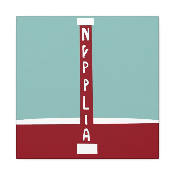 "Arctic Elegance Minimalism" - Canvas