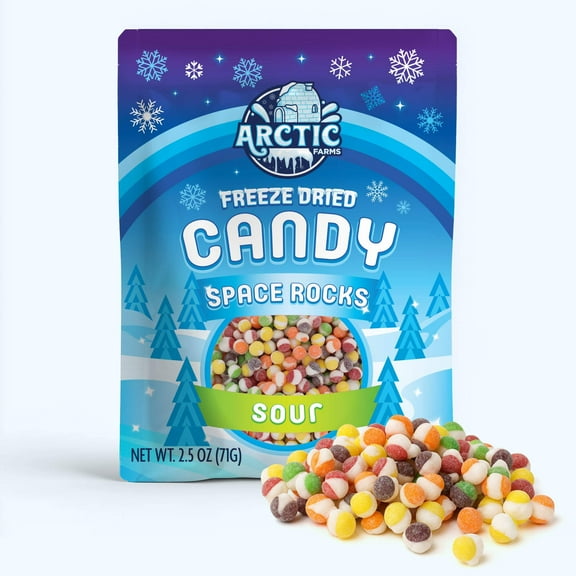 Arctic Farms Freeze Dried Candy - Space Rocks (Sour Flavors) (2.5oz)