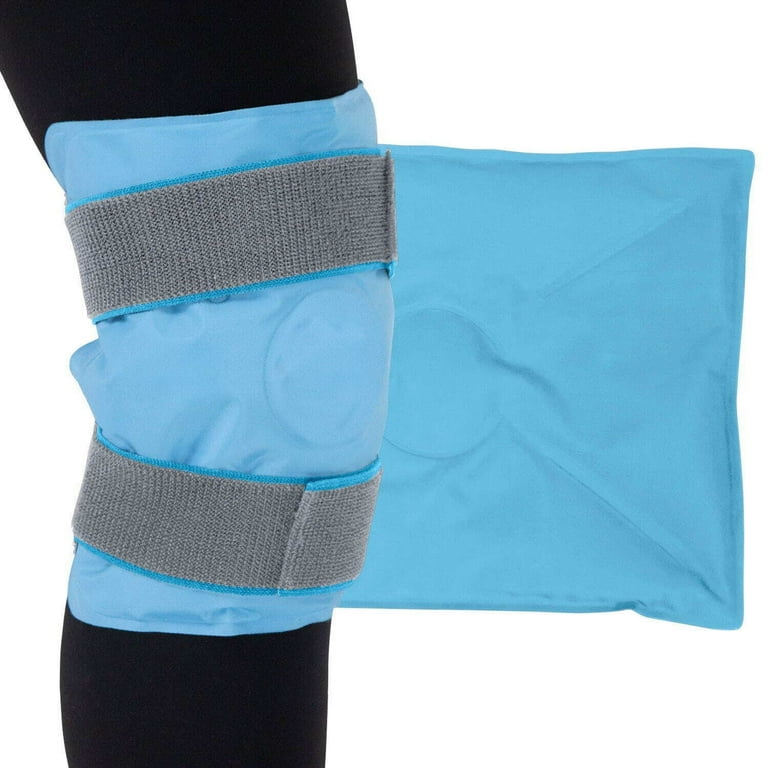 Arctic Flex Knee Ice Pack Dual Strap - Reusable Gel for Cold & Hot