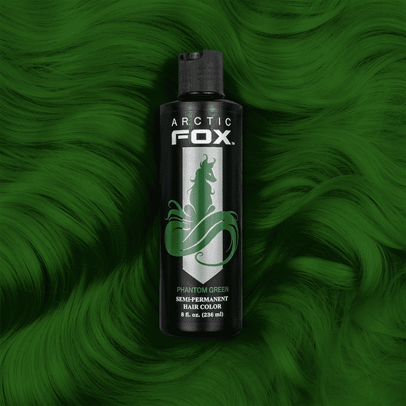 Arctic Fox 8-oz Phantom Green Semi-Permanent Vegan Hair Dye Color Cruelty Free