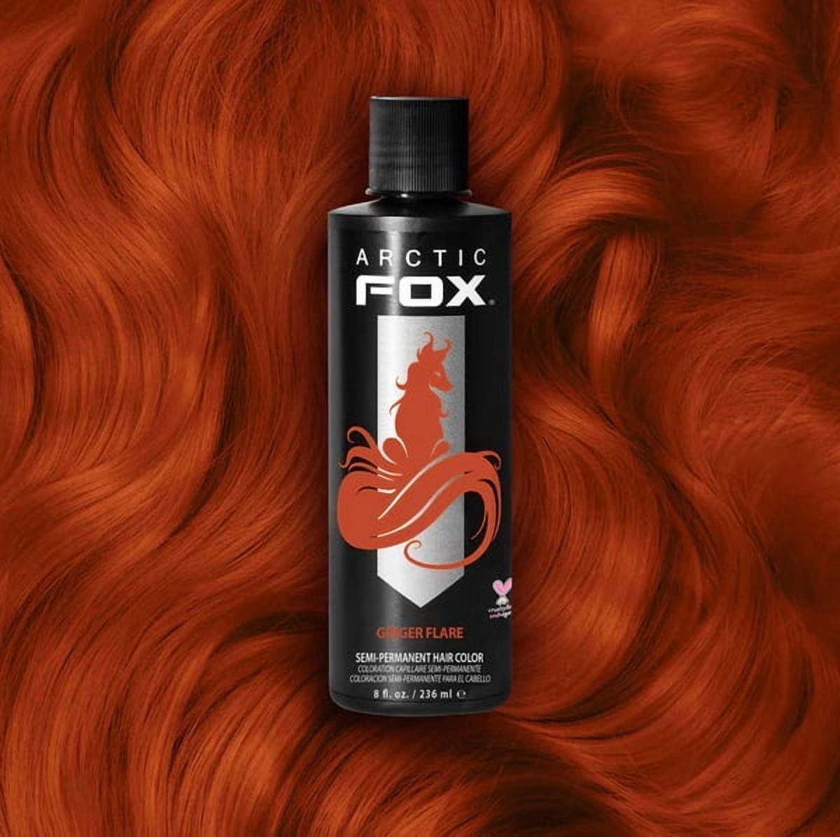 Arctic Fox Semi-Permanent Vegan Hair Dye, Ginger Flare, 8 oz