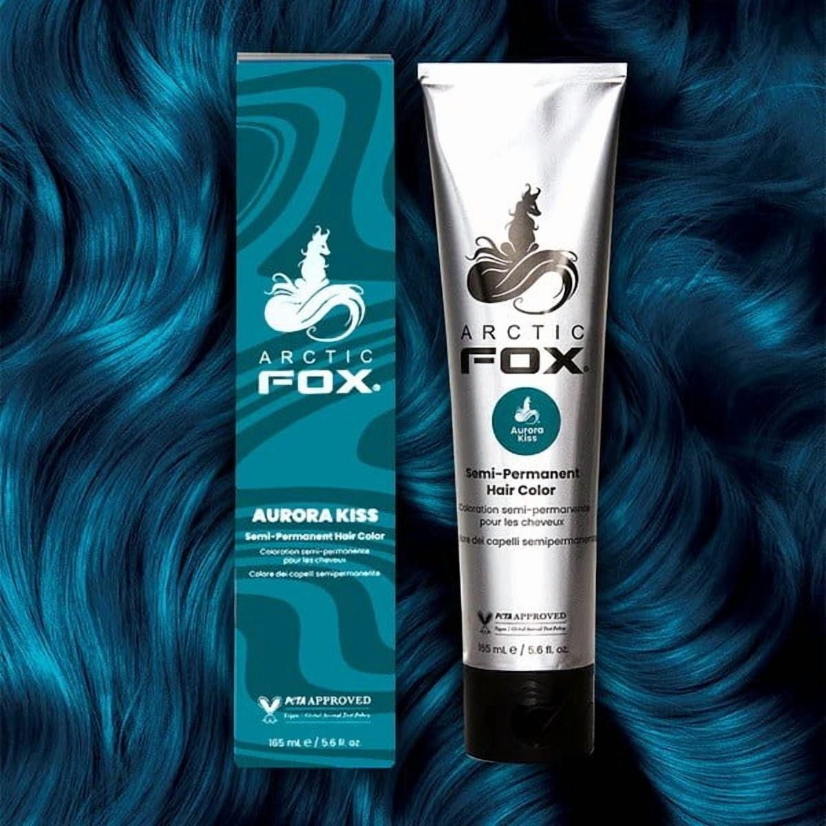 Arctic Fox Aurora Kiss Teal Blue Semi-Permanent Hair Dye Color