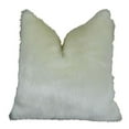 thumbnail image 1 of Arctic Fox Handmade Throw Pillow - White & Ivory - 24 x 24 in., 1 of 1