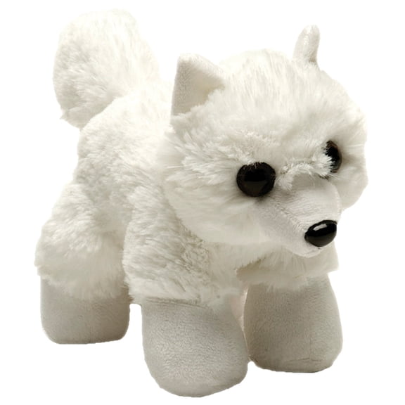 Wild Republic HugEms Arctic Fox Plush, Stuffed Animal, Plush Toy, Gifts for Kids, 7 Inches