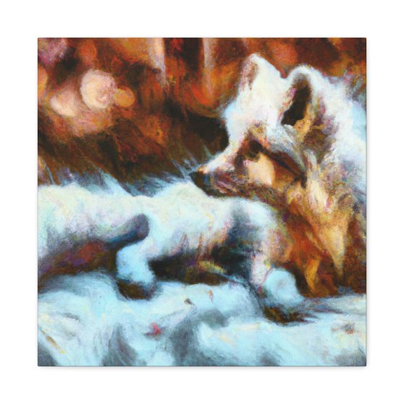 Arctic Fox Portrait - Canvas