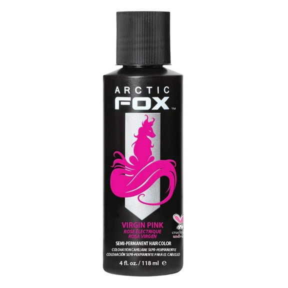 Arctic Fox Vegan and Cruelty-Free Semi-Permanent Hair Color Dye (4 fl oz, Virgin Pink)