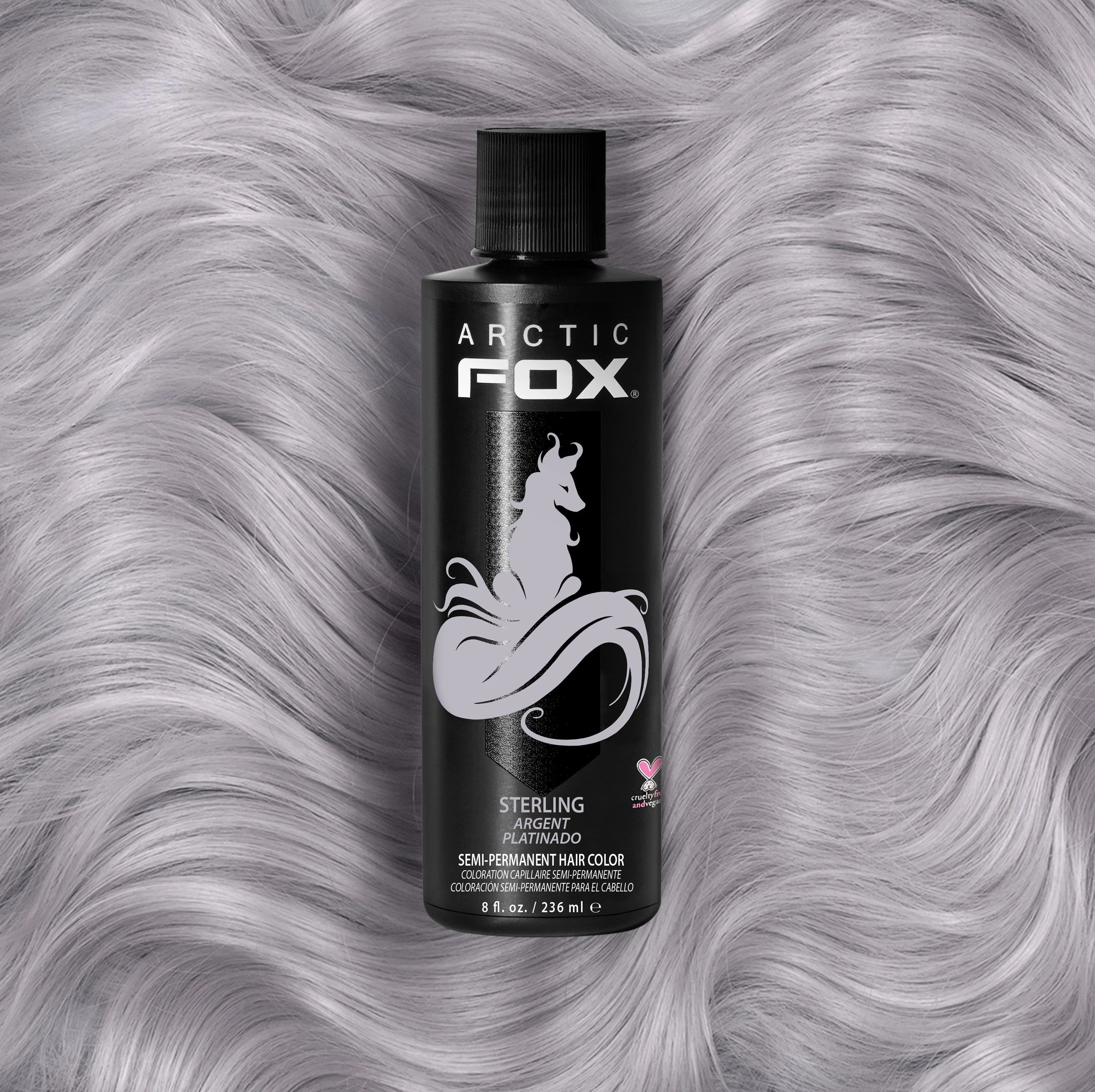 Arctic Fox 4-oz Purple AF Semi-Permanent Vegan Hair Dye Color Cruelty ...