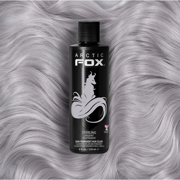 Arctic Fox Vegan and Cruelty-Free Semi-Permanent Hair Color Dye Sterling 8oz