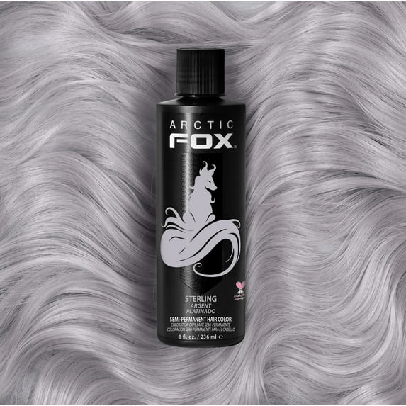 Arctic Fox Vegan and Cruelty-Free Semi-Permanent Hair Color Dye Sterling 8oz