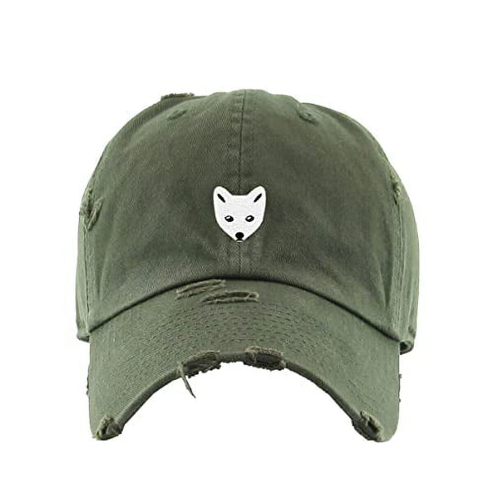 Six Feet Please Vintage Baseball Cap - Embroidered Cotton Adjustable Dad Hat In Olive Green