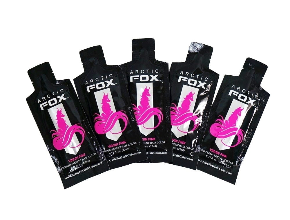 Arctic Fox Virgin Pink 5-Mini Pack Semi-Permanent Vegan Cruelty