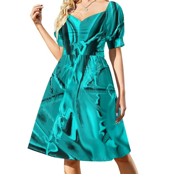 Arctic Fractal Sleeveless Dress summer women's suit Woman clothing purple dress