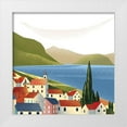 thumbnail image 1 of Arctic Frame  15x15 White Modern Wood Framed Museum Art Print Titled - Illustrated Italian Landscape VIII, 1 of 4