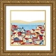 thumbnail image 1 of Arctic Frame  20x20 Gold Ornate Wood Framed with Double Matting Museum Art Print Titled - Illustrated Italian Landscape III, 1 of 4
