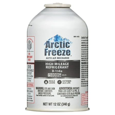 Arctic Freeze IDQ High Mileage 134a Refrigerant with System Safe Leak Sealer (12 oz) (CA Compliant)